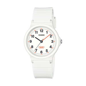 Casio Analogue,Water Resistant, White face and Resin Band