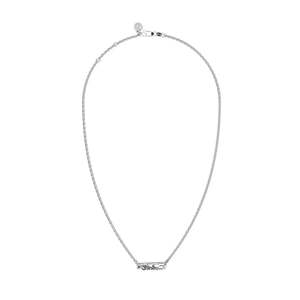 Scripted Pin Necklace