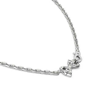 Stolen Girlfriends Club: Sterling Silver Pierced Box Necklace