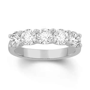 18ct White Gold Lab Grown Diamonds Ring 1.25ct