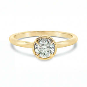 Fishers Collection: CAMILLE - 9ct Yellow Gold 0.53ct Lab Grown Diamond Ring