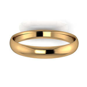 Wedding Rings For Her: Fine Range - 9ct Yellow Gold Ladies 3mm Polished Wedding Band