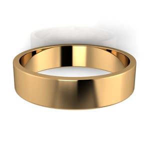 Wedding Rings For Him: Fine Range - 9ct Yellow Gold Gents 5mm Polished Wedding Band