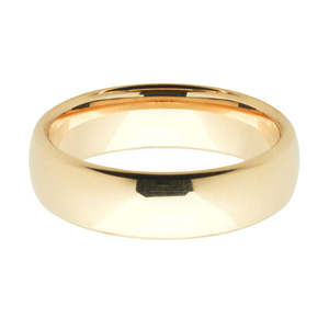 Deluxe Weight 9ct Yellow Gold Gents 6mm Polished Wedding Band