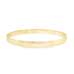 Bracelets Bangles: CLASSIC 9ct Yellow Gold 6mm Golf Bangle