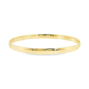 Bracelets Bangles: Classic 9ct Yellow Gold Golf Bangle