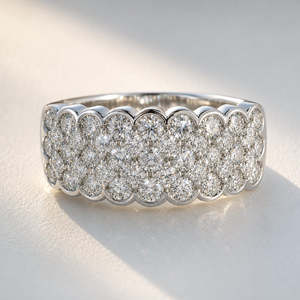 Fishers Collection: 18Ct White Gold Diamond Dress Ring