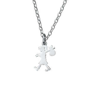 Karen Walker Runaway Girl Silver Pendant - 50cm Chain