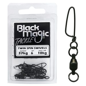 Products: Black Magic - Twin Spin Swivels - Fishing Direct