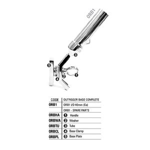 Products: Spare parts for Kilwell outrigger base ORB1 - Fishing Direct