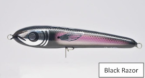 Lures: Big Boy Top Water Lure - Black Razor