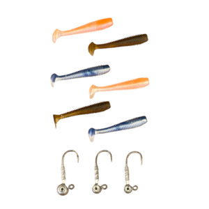 Micro Baits: Glowbite Mighty Micro Bait - Micro Paddler Sampler Pack