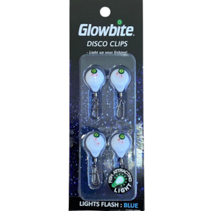 Products: Disco Clips - 4 Pack - Flash Blue