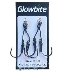 Glowbite Size 3/0 Assist Hooks