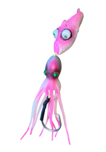 Deep Drop Lure Glowbite Crazy Eyes - Pink