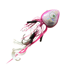 Slow Jigs: Glowbite "Sumo" 250g Grumpy Fish Slider Lure - Pink