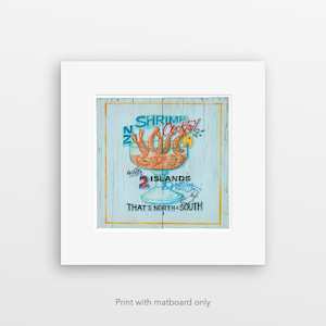 "Shrimp Cocktail" pre-matted print by Jason Kelly