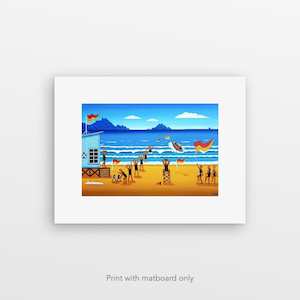 Pre Matted Prints: "Life Savers" pre-matted art print by Susan Edge