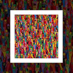 “Happy As” art print by Ewan McDougall