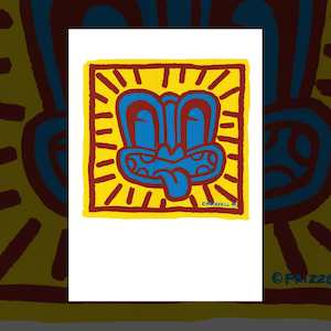 Iconic Art Prints: Red Haring V A3 art print by Dick Frizzell