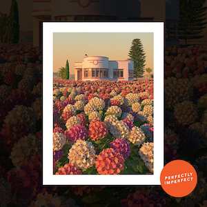 Hydrangea Valley (A1) - art print by Simon Stockley (perfectly imperfect)