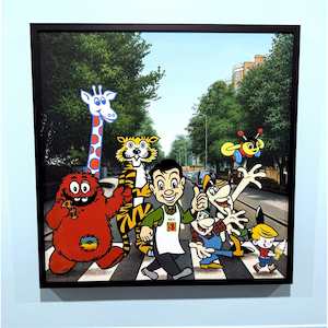 All: Kiwi Crosswalk - OHUKAGA - Oil on canvas