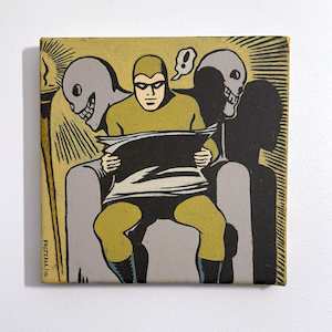 All: I'm here for the Monkey #38 - Dick Frizzell - Acrylic on canvas