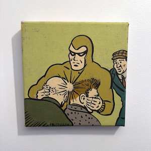 All: I'm here for the Monkey #96 - Dick Frizzell - Acrylic on canvas