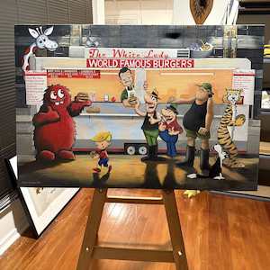 Kiwi Night Out - Frank Gordon - Oil on canvas