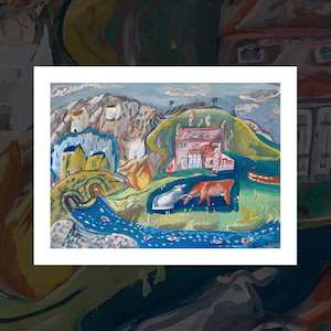 'Solva (Fishing Village in Pembrokeshire)' art print by Frances Hodgkins