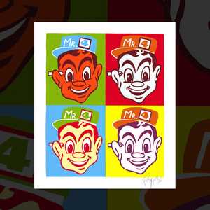 Premium Art Prints: Signed '4 x 4' art print by Dick Frizzell