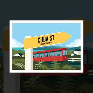 Premium Art Prints: "Wellington" personalised road sign art print