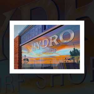 “Hydro Sunrise” art print by Ricky Drew