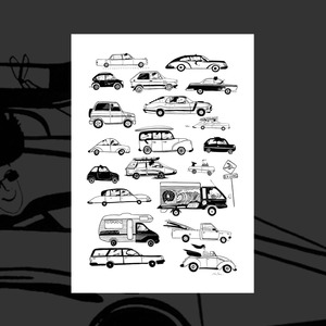 'I Like to Drive' art print by Pia Davie