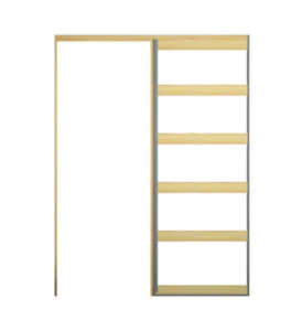 Cavity Slider 1980mm Height  90mm Stud Single Flat  Pine OPTI Cavity