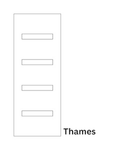 Interior Doors: THAMES - Ribcore