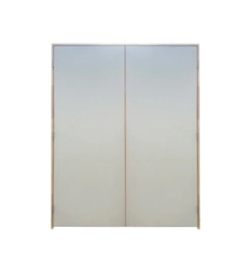 1980mm Double Door  Hollow core Door Hung on Flat Jamb 112 x 38