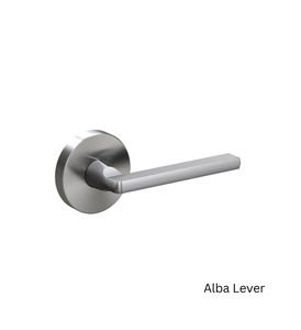 Door Handle: Schlage Medio Series Levers (featuring QuickFix) Alba Lever