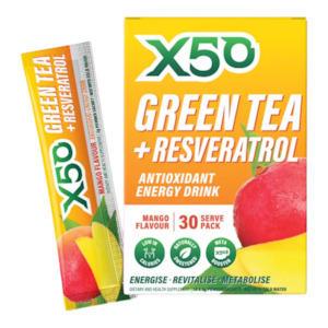 X50: X50 Green Tea 30 Serve Mango