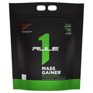 Gain Mass: R1 Mass Gainer 12LB Chocolate Fudge