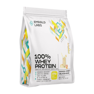 Proteins: Emrald Whey 900g Banana Honey Milkshake