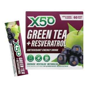 X50: X50 Green Tea 60 Serve Appleberry