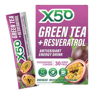 X50: X50 Green Tea 30 Serve Passionfruit