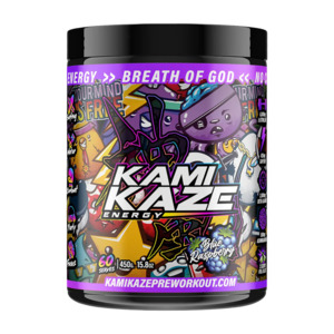 Kamikaze Pre Workout Blue Raspberry