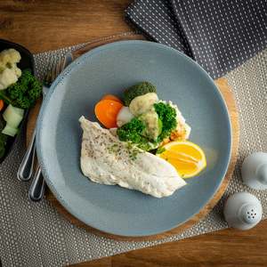 Weight Management: Fresh White Fish with Crushed New Potatoes