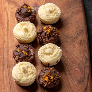 Low Carb Less Than 30 Grams: Fat Bombs - 8 Pack Combo - Orange & Dark Chocolate/Citrus