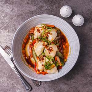 Vegetable Dumplings Stir Fry