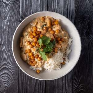 Individual: Kumara and Lentil Curry with Pea Rice