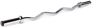 Black 1.2m EZ curl Barbell