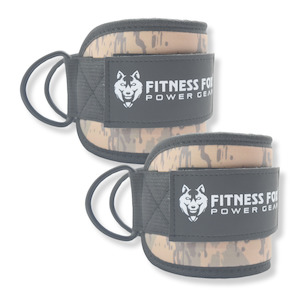 Ankle Strap: FitnessFox Cable Ankle Strap for Cable machine ( CAMO) ( Sold as a pair )